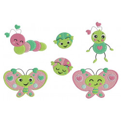 Stickserie - Frühlingskäfer